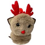 Orejeras con Diseño de Reno Café