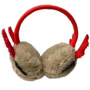 Orejeras con Diseño de Reno Café