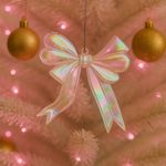 Moña Decorativa Transparente Tornasol