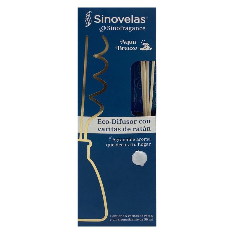 Eco Difusor con Varitas Aroma Aqua Breeze