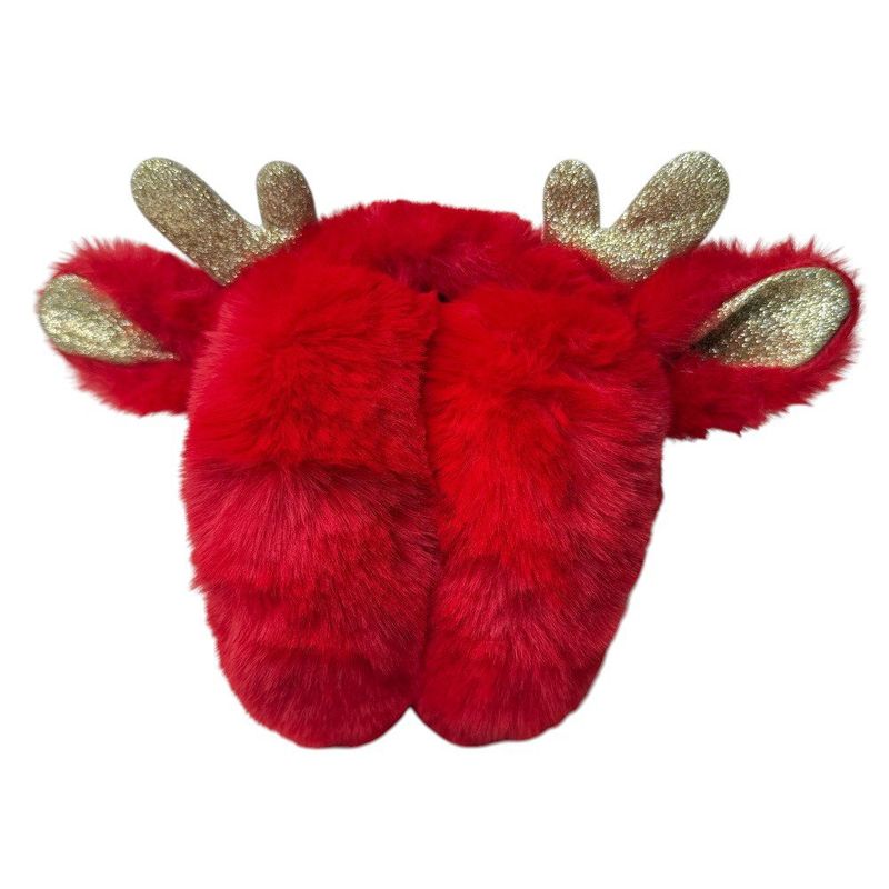 Orejeras Rojas con Diseño de Reno