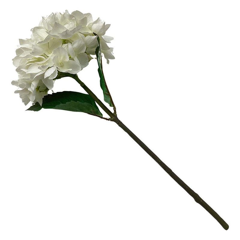 Hortensia Artificial Decorativa Blanca