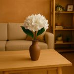 Hortensia Artificial Decorativa Blanca