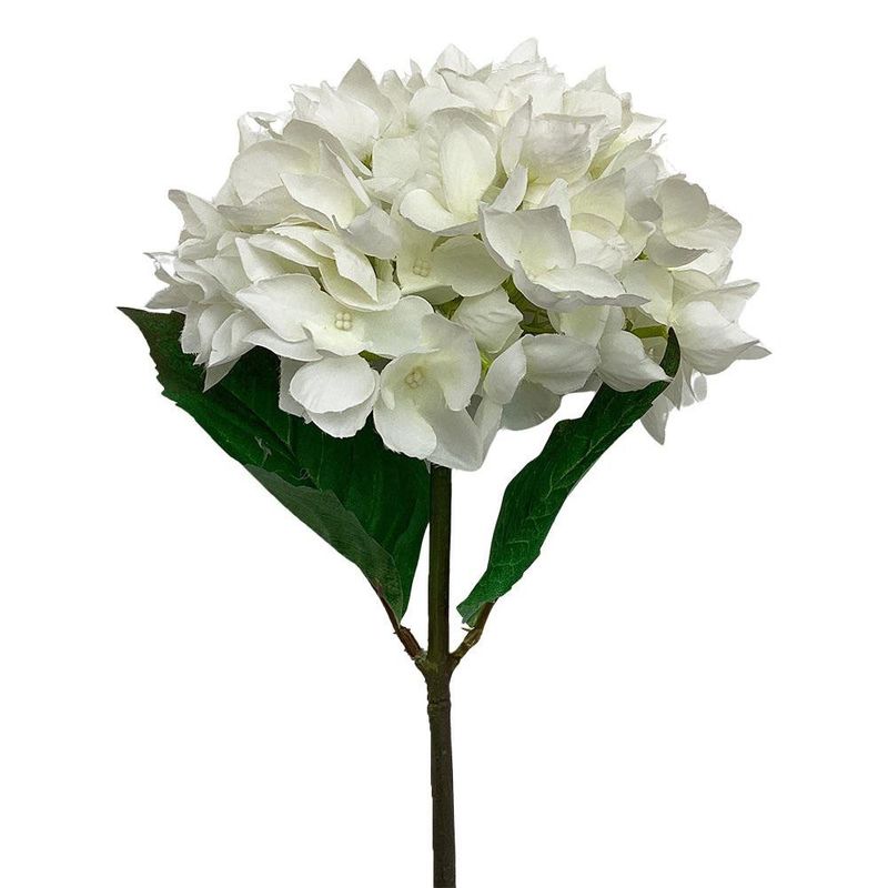 Hortensia Artificial Decorativa Blanca