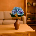 Flor Decorativa Hortensia Azul