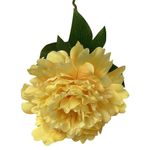 Peonia Artificial Decorativa Amarilla 68 Cm