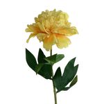 Peonia Artificial Decorativa Amarilla 68 Cm