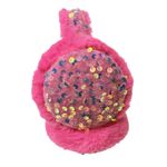 Orejeras Infantiles Fucsia Glitter