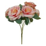 Ramo de Rosas Decorativas Rosado 45 Cm