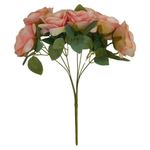 Ramo de Rosas Decorativas Rosado 45 Cm