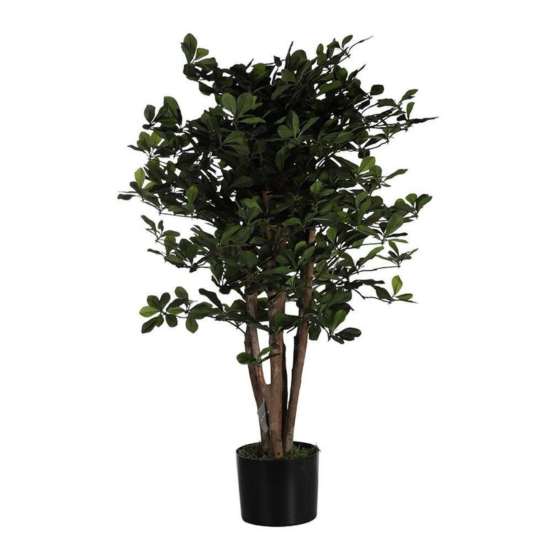 Planta Decorativa Artificial Follaje Verde Oscuro