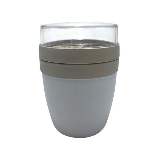 Contenedor para Comida con Tapa Gris