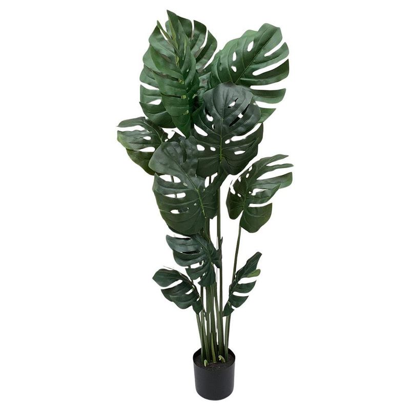 Planta Decorativa Artificial Monstera en Maceta