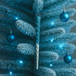 Carámbano Decorativo Azul con Brillo Invernal