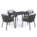 Set de Comedor Color Negro 5 Piezas