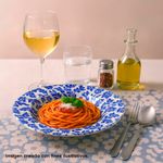 Plato de Cerámica Azul para Pasta
