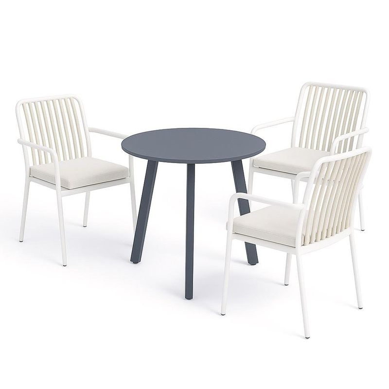 Set de Comedor Rob 4 Piezas Blanco