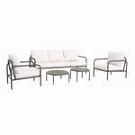 Set Margie Gris 5 Pzs Con Doble Mesa Redonda