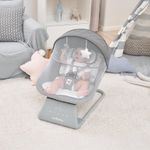 Columpio Gris con Diseño de Luna y Estrellas