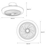 Ventilador de Techo Con Luz LED y Control Remoto Blanco