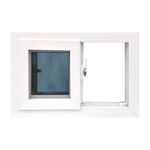 Ventana Corrediza PVC Blanca con Mosquitero y Vidrio Low E