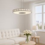 Lámpara Colgante LED Cristales 51 Cm