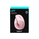 Mouse Ergonómico Vertical Rosado - Logitech