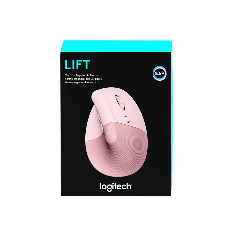 Mouse Ergonómico Vertical Rosado - Logitech