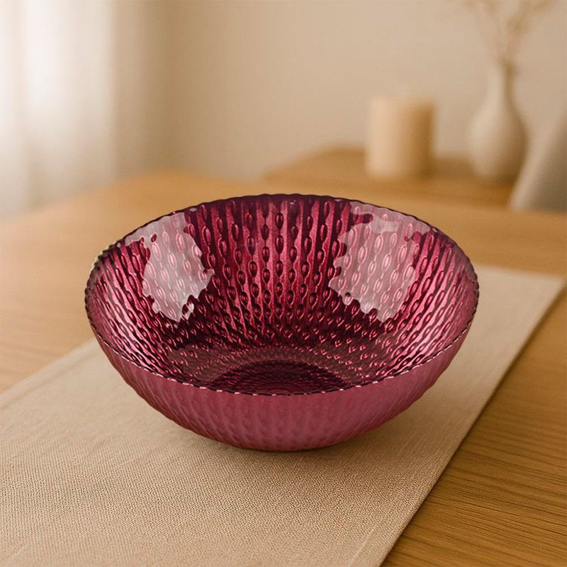 Bowl de Vidrio Morado de 15 Cm
