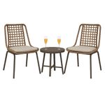 Set de 3 Mesa y Sillas Bistro Kathy Café