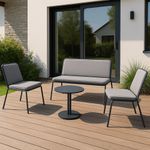 Set de Jardín Mar Azul 4 Piezas