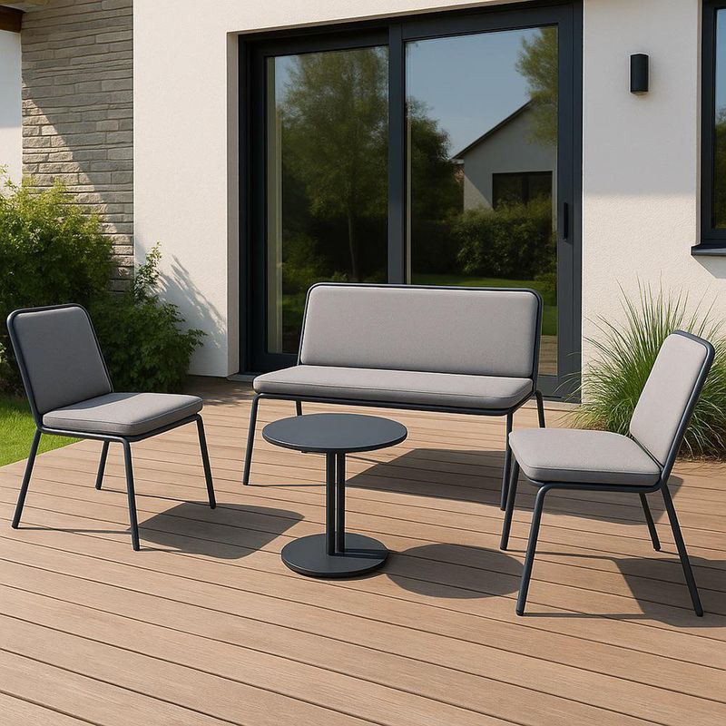 Set de Jardín Mar Azul 4 Piezas