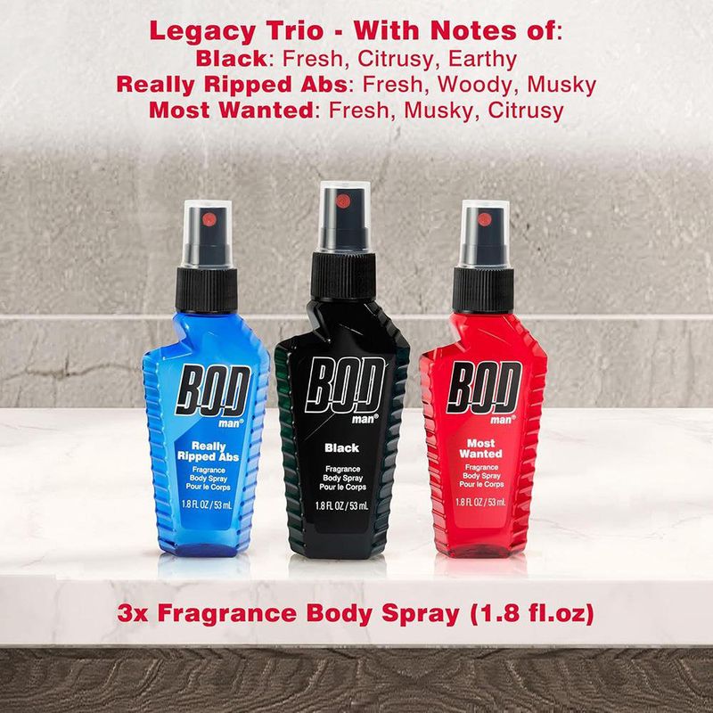Kit Fragancias Black/Most/Really - Bodman