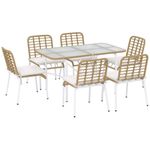 Set Comedor de 5 Piezas Adrián Beige