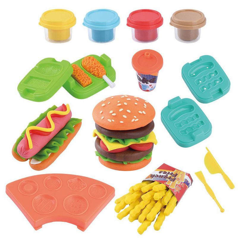 Set De Plasticina Hamburguesas