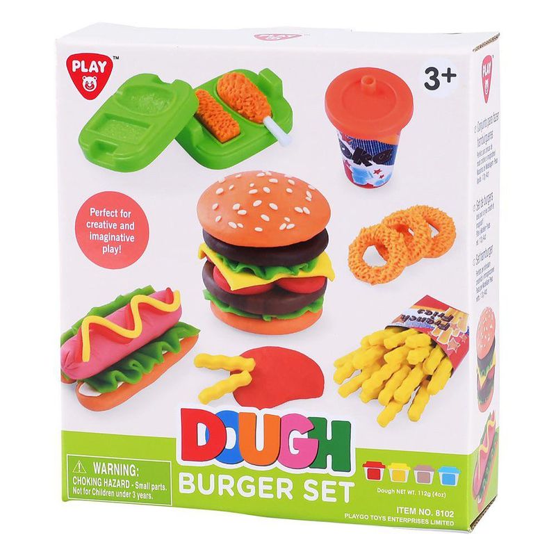 Set De Plasticina Hamburguesas