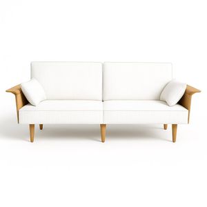 Sofá Scott Tapizado Blanco 205x90Cm