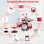 Batería Musical Roja Gioi