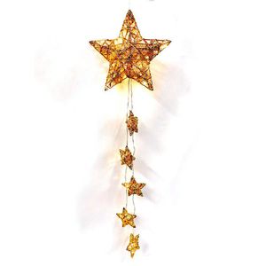 Estrella con Cadena de Estrellas con Luz LED