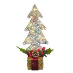 Árbol Decorativo con Luz sobre Regalo 35 Cm