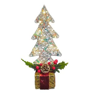 Árbol Decorativo con Luz sobre Regalo 35 Cm