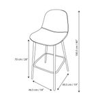 Silla de Bar Scott Taupe