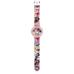 Reloj LCD Parpadeante Rosado