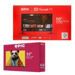 Combo Smart Tv Led 4K 50 Plg + Televisor Led Básico HD 32 Plg