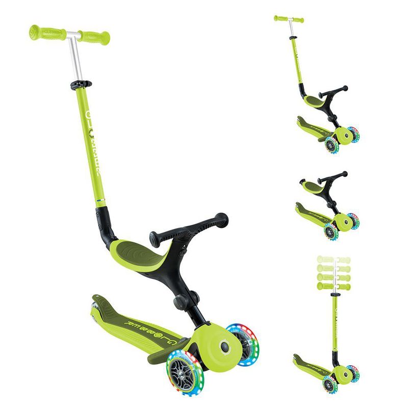 Scooter Plegable Con Luces Verde