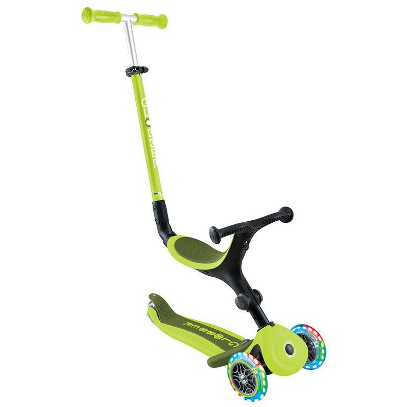 Scooter Plegable Con Luces Verde