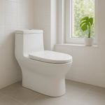 Sanitario Petit Garzón Palermo Descarga Dual y Diseño Moderno Blanco