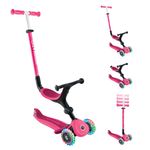 Scooter Plegable con Luces Rosa