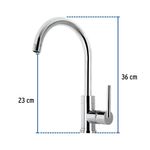 Mezcladora Monomando Cuello Alto para Lavaplatos - Foset