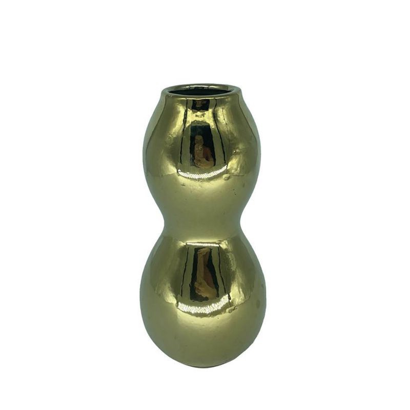 Florero Dorado 11x11x23 Cm - Casa Bella